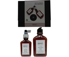 Consumer Kit C Set Depot: 100 Hair Cleansing No. 102, Botanical Complex, Hair Šampūnas, Nuo pleiskanų &amp; Sebum Control, 250 ml + 200 Hair Treatments No. 208, Botanical Complex, Leave-In Scalp Treatment Lotion, For Detoxing, 100 ml
