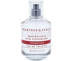 Crabtree &amp; Evelyn Rosewater &amp; Rožinė Peppercorn EDT tualetinis vanduo moterims, 100 ml