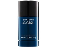Davidoff, Cool Vanduo - Alchool Free, 24h Protection, Dezodorantas Stick, For Men, 75 g