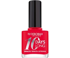 Deborah 10 Days Long Nagų lakas EN870 Coral Raudona, 11 ml