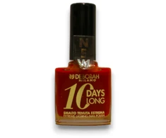 Deborah 10 Days Long Quick-Dry Nagų lakas 161 Dark Raudona, 11 ml