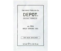 „Depot 300 Hair Stylings No. 304“ botaninis plaukų formavimo gelis stipriai fiksuojantiems plaukams, 10 ml
