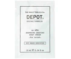 „Depot 400 Shave Specifications No. 404“ raminamasis skutimosi muilas su alantoinu „Kreminis“, 10 ml
