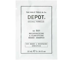 Depot, 500 Beard - Mustache Specifics No. 501, Pro-Vitamin B5, Beard Šampūnas, Moisturizing - Gaivinantis, 10 ml