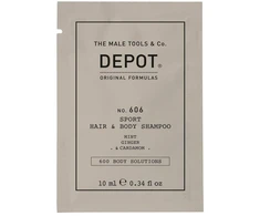 Depot, 600 Body Solutions No. 606, Dušo želė - Šampūnas 2-In-1, Botanical Complex, 10 ml