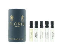 Discovery Collection Set Floris Of London: Baltas Rose, Eau De Toilette, For Women, 2 ml *Vial + Night Scented Jasmine, Eau De Toilette, Unisex, 2 ml *Vial + Chypress, Eau De Toilette, Unisex, 2 ml *Vial + Lily Of The Valley, Eau De Toilette, For Women, 2 ml *Vial + Bouquet De La Reine, Eau De Toilette, Unisex, 2 ml *Vial