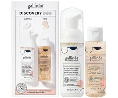 Duo Set Set Gallinee: Microbiome Skincare Prebiotics &amp; Postbiotics Purifying Cleansing Foam, 50 ml + Microbiome Skincare Prebiotics &amp; Postbiotics Soothing Lotion For Face, 50 ml