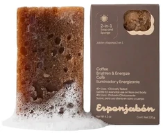 Esponjabon Coffee Sebum-Regulating Soap &amp; Sponge 2-In-1, 120 g