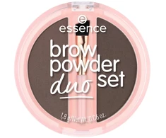 Essence, Duo Set, Matte, Eyebrow Powder, 03, Dark, 1.8 g