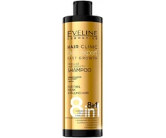 „Eveline Cosmetics 8 in 1 Clinic Oleo Expert“ plaukų šampūnas augimo skatinimui, 400 ml