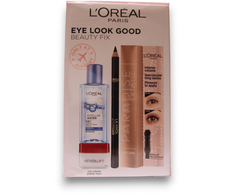 „Eye Look Good“ grožio rinkinys „L'Oreal Paris“: „L'Oreal Paris“, valomasis, micelinis vanduo, visiems odos tipams, 95 ml + „Paradise Extat“