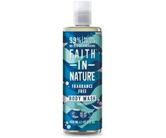 Faith In Nature 99% Natural Ingredients Cleansing &amp; Soothing Fragrance Free Kūno prausiklis, 400 ml