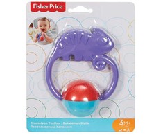 Fisher Price, Chameleon, Rattles With Teething Toy 2-In-1 , Unisex, 3+ months
