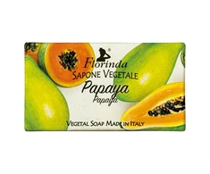 Florinda Papaya Vegan Hydrating Scented Soap Bar Body, 100 g