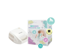 Geomed Nebulizers With Compressor &amp; Compact Design Electric Adult Mask Child Mask Mouthpiece Air Tube &amp; Medication Cup