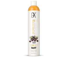 GK hair Global Keratin Geriausias Acai plaukų kreminis gydymas glotninimui, 1000 ml