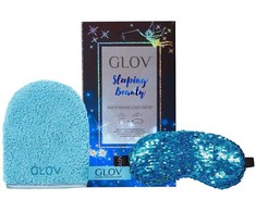 Glov Sleeping Beauty Set Glov: Sleeping Beauty Sleep Mask Mėlyna + Sleeping Beauty Textile makiažo valiklis Glove Bouncy Mėlyna
