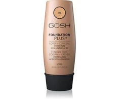 „Gosh Foundation Plus+ Cover &amp; Conceal“ skystas makiažo pagrindas „006 Honey SPF 15“, 30 ml