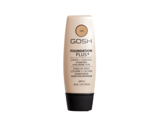 „Gosh Foundation Plus+“ dengiamasis ir maskuojamasis skystasis makiažo pagrindas „008 Golden 15 SPF“, 30 ml