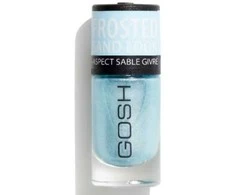 Gosh Glittery Matt Finish Nagų lakas 06 Frosted Soft Mėlyna, 8 ml