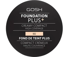 Gosh, Plus, Compact Foundation, 002, Ivory, 9 g
