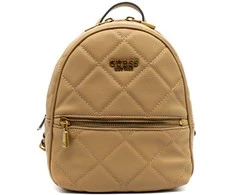 Guess, Abey, Synthetic Leather, Textile Backpack, rusvai gelsvas, HWQB8558320, For Women