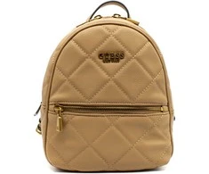 Guess, Abey, Synthetic Leather, Textile Backpack, rusvai gelsvas, HWQB8558320, For Women
