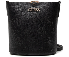 Guess, Amara, Polyester, Textile Handbag, 4G Logo, Juodas, HWSG8493010, 22 x 20.5 x 14 cm