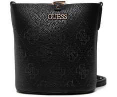 Guess, Amara, Polyester, Textile Handbag, 4G Logo, Juodas, HWSG8493010, 22 x 20.5 x 14 cm