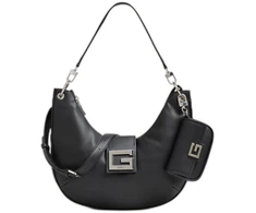 Guess, Brightside, Polyurethane, Textile Bag, Mini, Juodas, For Women