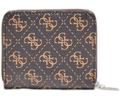 Guess, Camy, Textile Wallet, SLG Small Zip, Brown, For Women