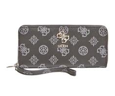 Guess, Digital, Textile Wallet, SLG Large Zip, Juodas, For Women