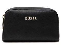 Guess, Earlene, Polyester, Textile Bag, Double Zip, Juodas, For Women, 10 x 18 x 7.5 cm