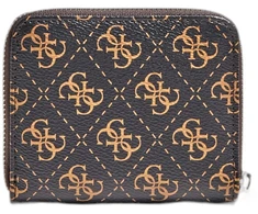 Guess, Kamryn, Textile Wallet, SLG Small Zip, Brown, For Women