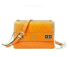 Guess, Katey, Convertible Xbody Flap, Textile Crossbody Bag, Oranžinis, HWCG78 70210, 23.5 x 16 x 7.5 cm, For Women