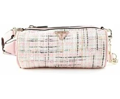 Guess, Manhattan, Polyester, Shoulder Bag, Textile Crossbody Bag, Rožinė Tweed, For Women
