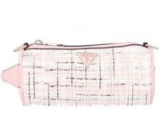 Guess, Manhattan, Polyester, Shoulder Bag, Textile Crossbody Bag, Rožinė Tweed, For Women