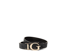 Guess, Mika, Double-Sided Model, Textile Belt, Gray, For Women, Size M