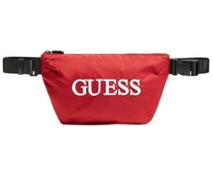 Guess, Quatro, Textile Fanny Pack, Raudona, 19/28.5 x 17 x 4 cm, For Men