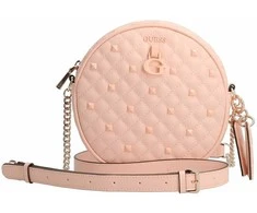 Guess, Rue Rose, Textile Bag, Circle, Peach, HWQP84, For Women