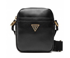 Guess, Tracolla, Textile Bag, Juodas, HMESCAP2215BLA, For Men, 18 x 14 x 5 cm