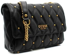 Guess, Triana, Textile Crossbody Bag, Juodas, HWQS8553210BLA, 26 x 16 x 9 cm, For Women