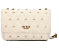 Guess, Triana, Textile Crossbody Bag, Ivory, HWQS8553210, 26 x 16 x 9 cm, For Women