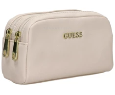 Guess, Vanille, Synthetic Leather, Textile Bag, Toiletry, rusvai gelsvas, For Women, 23 x 17 x 8 cm