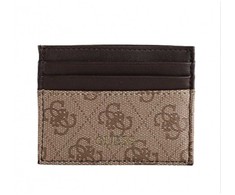 Guess, Vezzola, Odinis vizitinių kortelių dėklas, SMVEZLLEA25, Ruda, Unisex