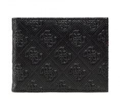 Guess, Vezzola, Textile Wallet, Logo Detail, SMESCHLEA20, Juodas, For Men