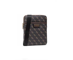Guess, Vezzola, Textile Crossbody Bag, Dark Brown, 19 x 24 x 2cm, For Men