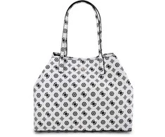 Guess, Vikky, Leather, Textile Bag, Baltas, For Women, 32.5x27x15 cm