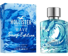 Hollister Wave Surf Edition EDT tualetinis vanduo vyrams, 50 ml