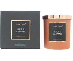 Home Lights Salt &amp; Caramel Scented Candle, 215 g